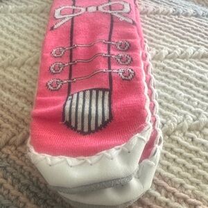 Pink Novelty Ballet Slipper No-Show Socks